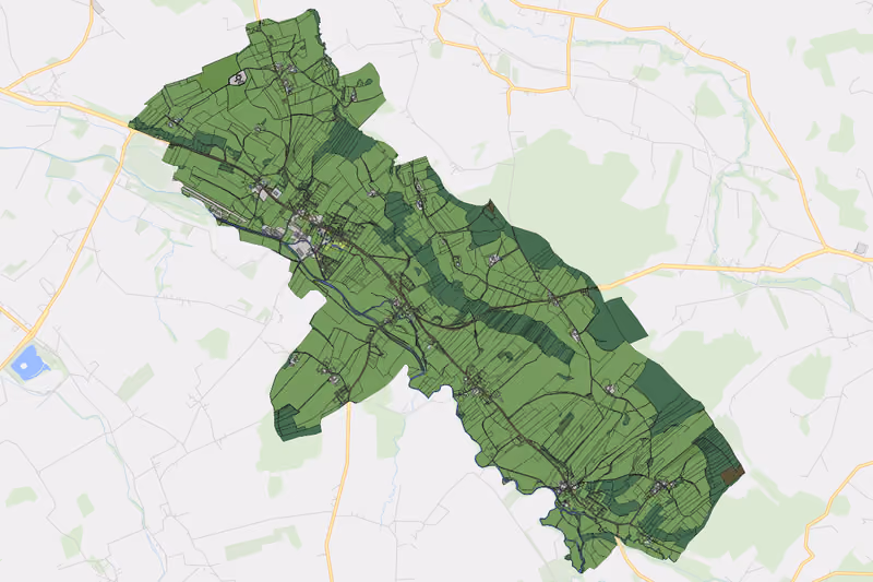 Kartenvorschau des Bodenverbrauchs der KG Kirchheim im Innkreis