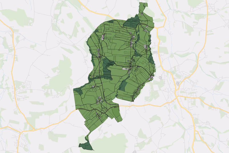Kartenvorschau des Bodenverbrauchs der KG Mitterbreitsach