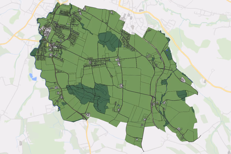 Kartenvorschau des Bodenverbrauchs der KG Neuhofen im Innkreis