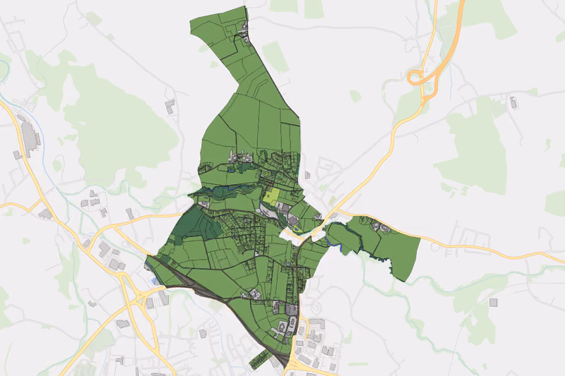 Kartenvorschau des Bodenverbrauchs der KG Stöcklgras