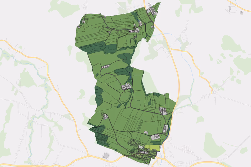 Kartenvorschau des Bodenverbrauchs der KG Stötten