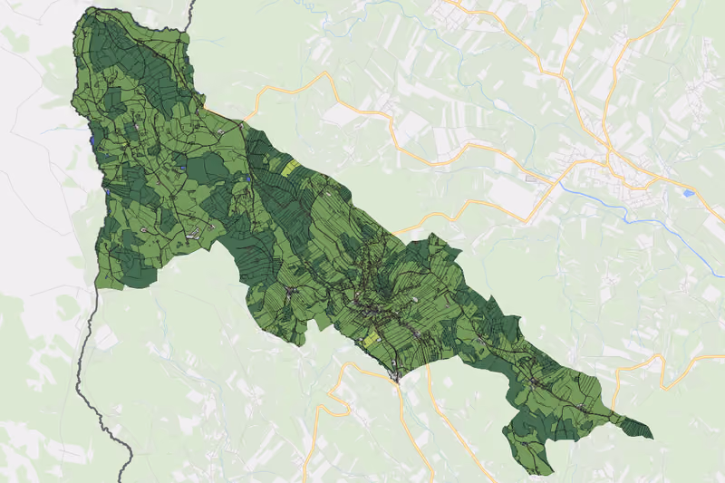 Kartenvorschau des Bodenverbrauchs der KG Julbach