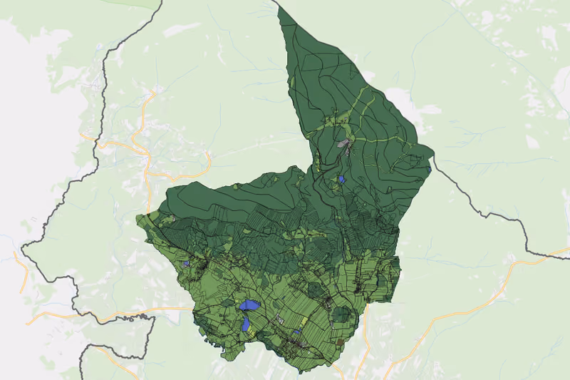 Kartenvorschau des Bodenverbrauchs der KG Klaffer