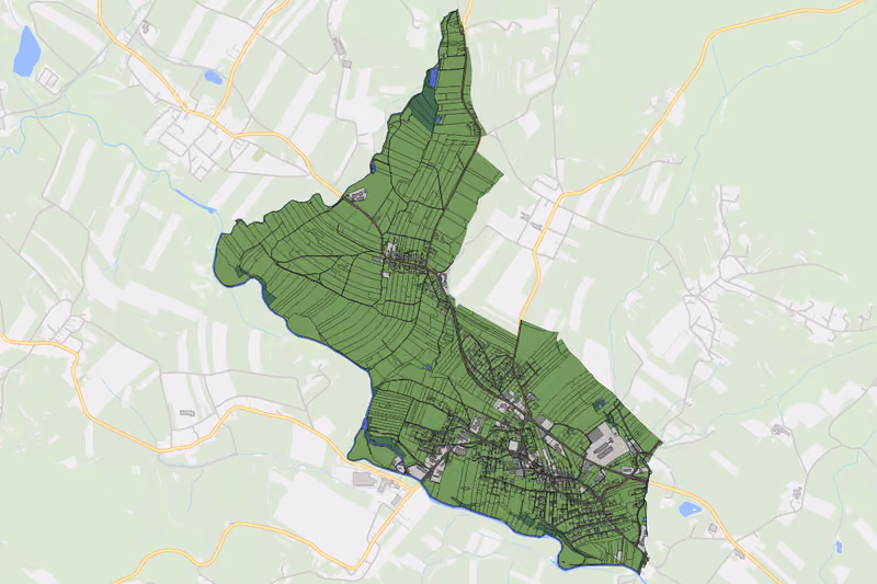 Kartenvorschau des Bodenverbrauchs der KG Ulrichsberg