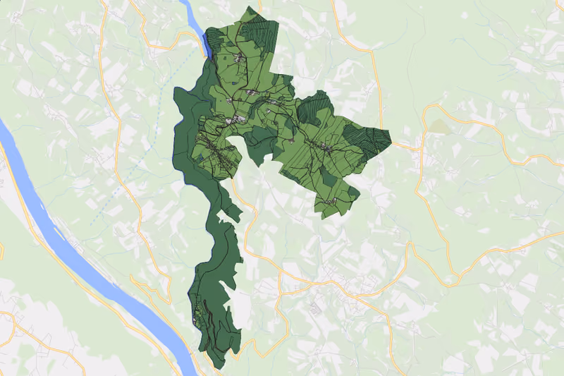 Kartenvorschau des Bodenverbrauchs der KG Altenhof