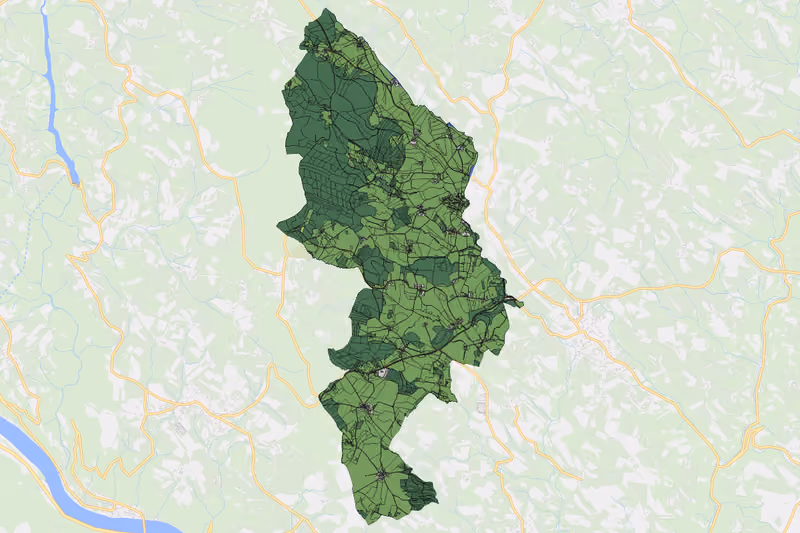 Kartenvorschau des Bodenverbrauchs der KG Ollerndorf