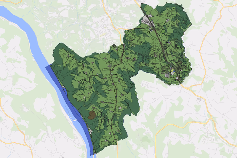 Kartenvorschau des Bodenverbrauchs der KG Windischberg