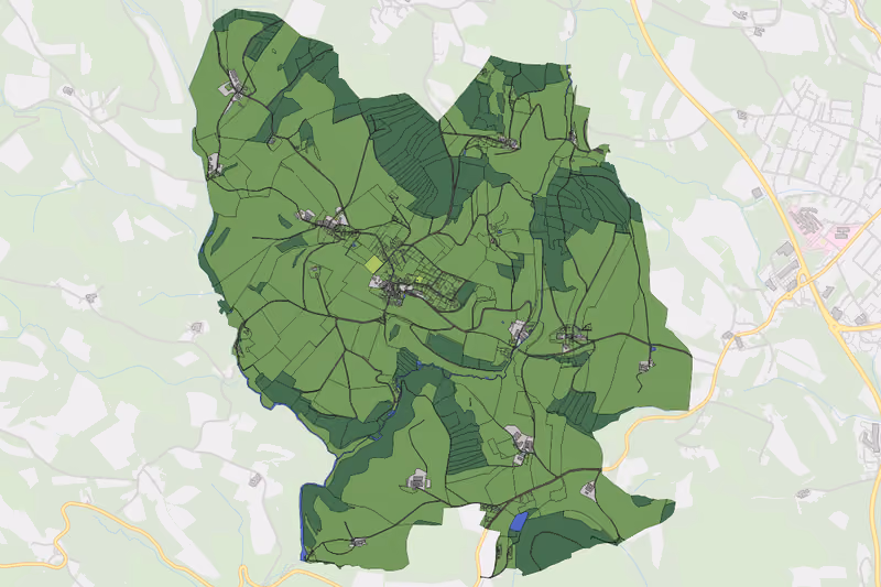 Kartenvorschau des Bodenverbrauchs der KG Götzendorf