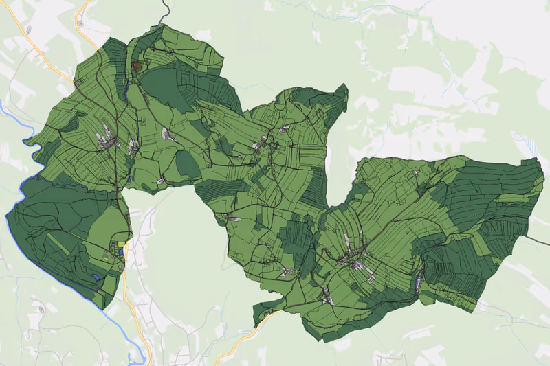 Kartenvorschau des Bodenverbrauchs der KG Lichtenau