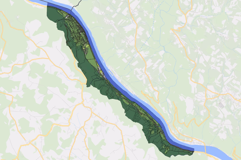 Kartenvorschau des Bodenverbrauchs der KG Engelhartszell
