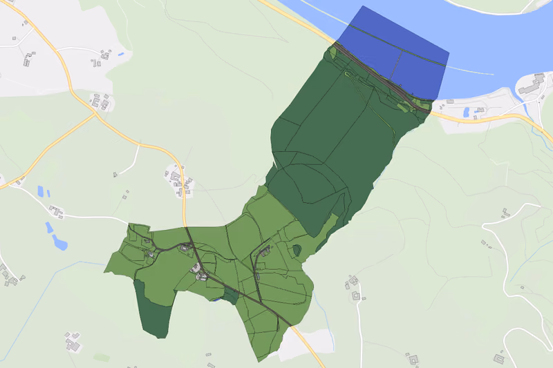 Kartenvorschau des Bodenverbrauchs der KG Unteraichberg