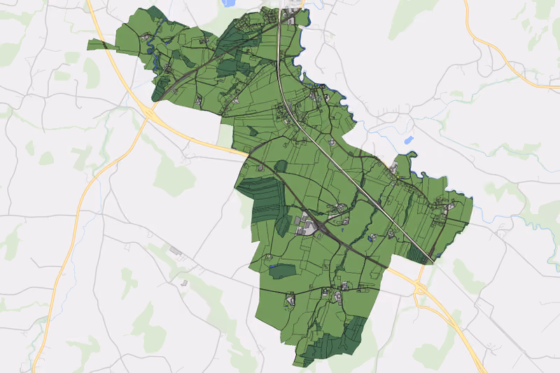 Kartenvorschau des Bodenverbrauchs der KG Haitzing