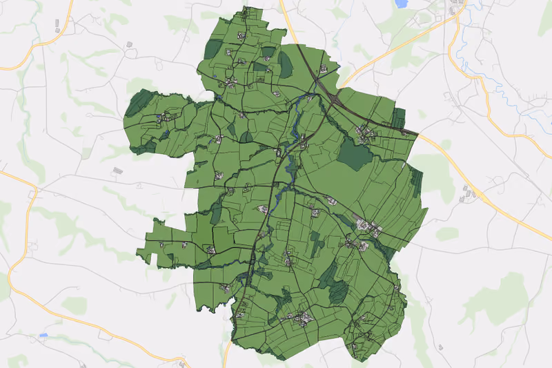 Kartenvorschau des Bodenverbrauchs der KG Kurzenkirchen