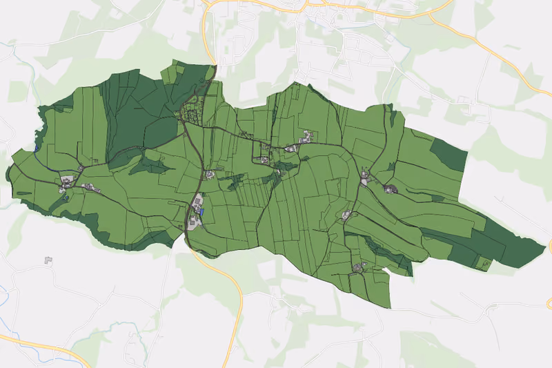 Kartenvorschau des Bodenverbrauchs der KG Oberspitzling