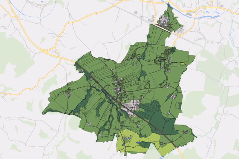 Kartenvorschau des Bodenverbrauchs der KG Laufenbach