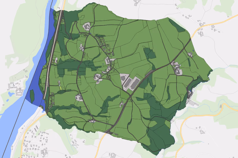 Kartenvorschau des Bodenverbrauchs der KG Rutzenberg