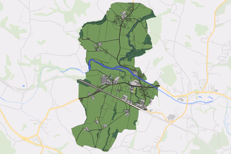 Kartenvorschau des Bodenverbrauchs der KG Schwendt
