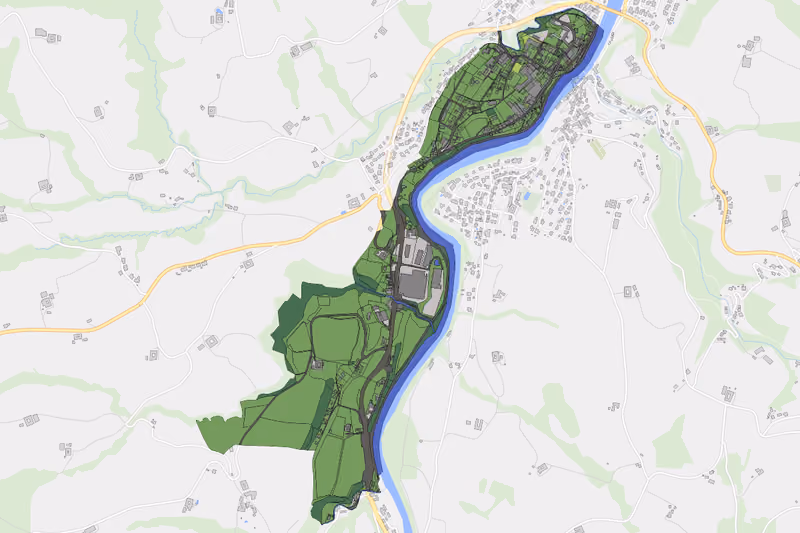 Kartenvorschau des Bodenverbrauchs der KG Untergrünburg