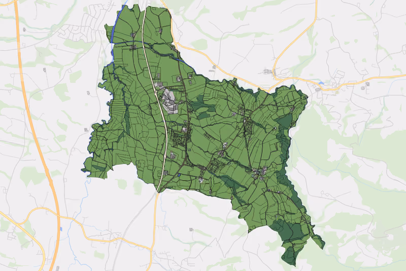 Kartenvorschau des Bodenverbrauchs der KG Dauersdorf