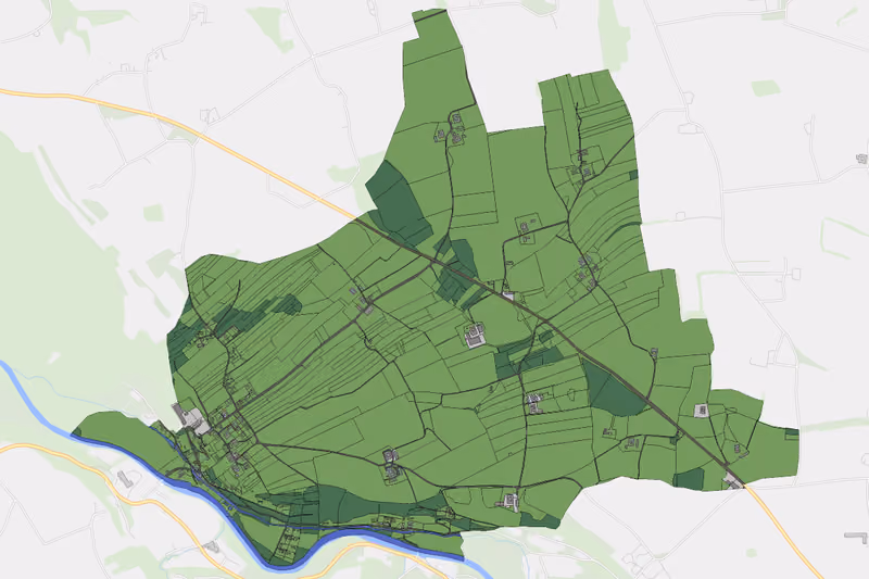 Kartenvorschau des Bodenverbrauchs der KG Lungendorf