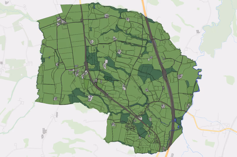 Kartenvorschau des Bodenverbrauchs der KG Maisdorf