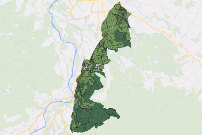 Kartenvorschau des Bodenverbrauchs der KG Unterdürndorf