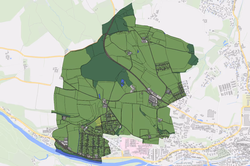 Kartenvorschau des Bodenverbrauchs der KG Föhrenschacherl
