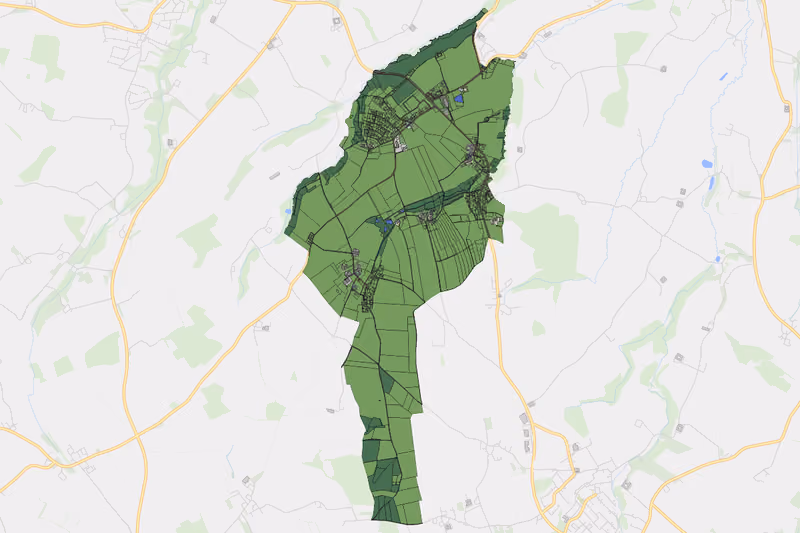 Kartenvorschau des Bodenverbrauchs der KG Losensteinleithen