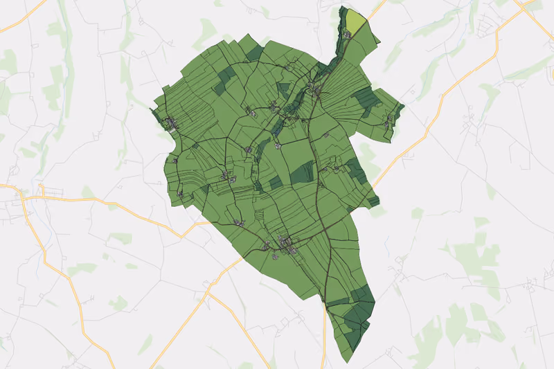 Kartenvorschau des Bodenverbrauchs der KG Matzelsdorf