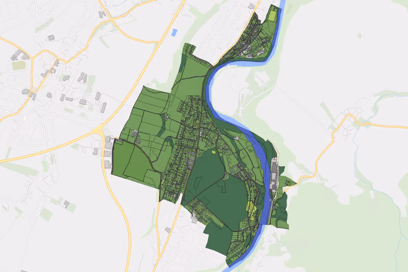 Kartenvorschau des Bodenverbrauchs der KG Neuzeug