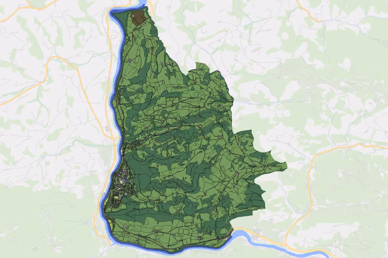Kartenvorschau des Bodenverbrauchs der KG Ternberg