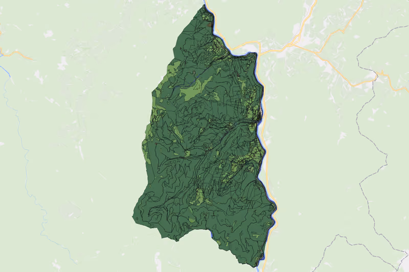 Kartenvorschau des Bodenverbrauchs der KG Kleinreifling