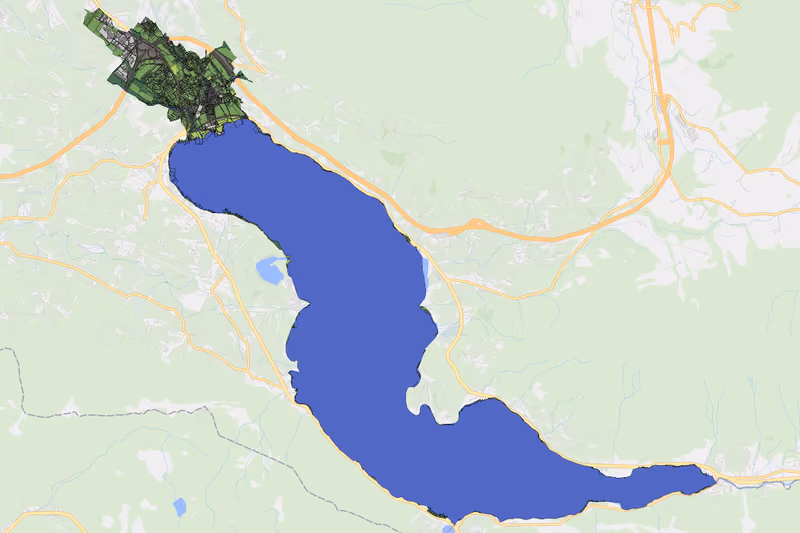 Kartenvorschau des Bodenverbrauchs der KG Mondsee