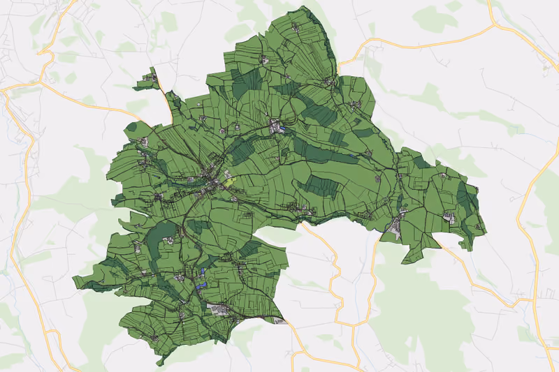 Kartenvorschau des Bodenverbrauchs der KG Atzbach