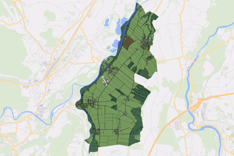 Kartenvorschau des Bodenverbrauchs der KG Desselbrunn