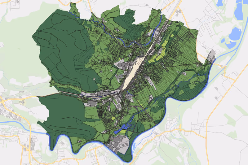 Kartenvorschau des Bodenverbrauchs der KG Attnang-Puchheim
