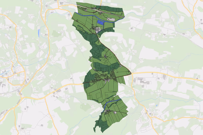 Kartenvorschau des Bodenverbrauchs der KG Bierbaum