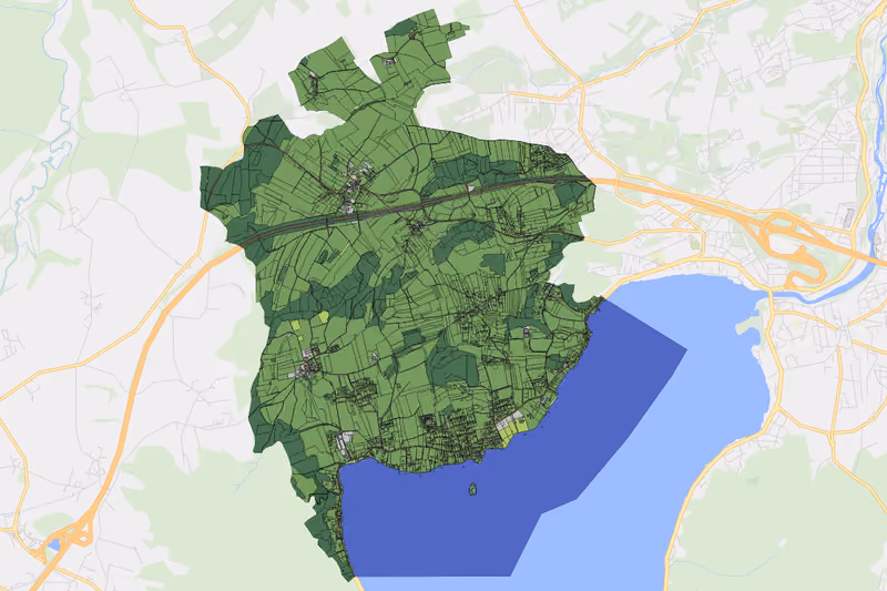 Kartenvorschau des Bodenverbrauchs der KG Litzlberg