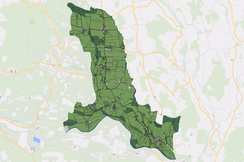 Kartenvorschau des Bodenverbrauchs der KG Wegleiten