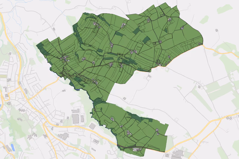 Kartenvorschau des Bodenverbrauchs der KG Großmengersdorf