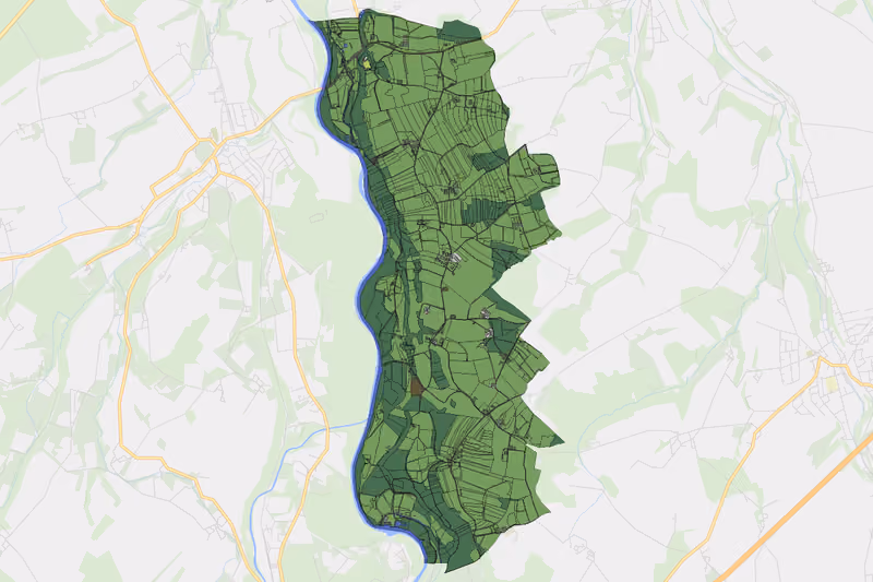 Kartenvorschau des Bodenverbrauchs der KG Almegg