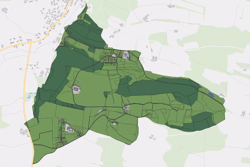 Kartenvorschau des Bodenverbrauchs der KG Felling