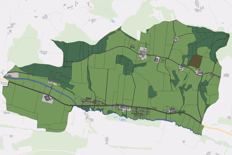 Kartenvorschau des Bodenverbrauchs der KG Großkrottendorf