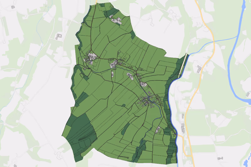Kartenvorschau des Bodenverbrauchs der KG Kößlwang