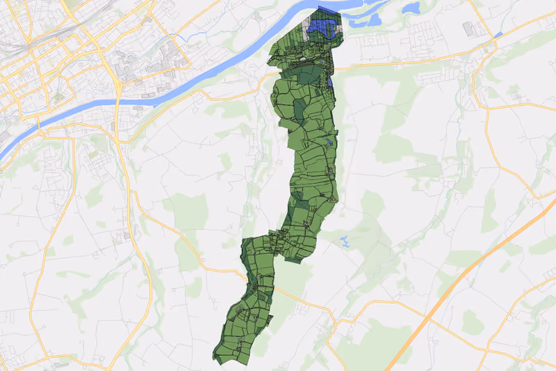 Kartenvorschau des Bodenverbrauchs der KG Dietach