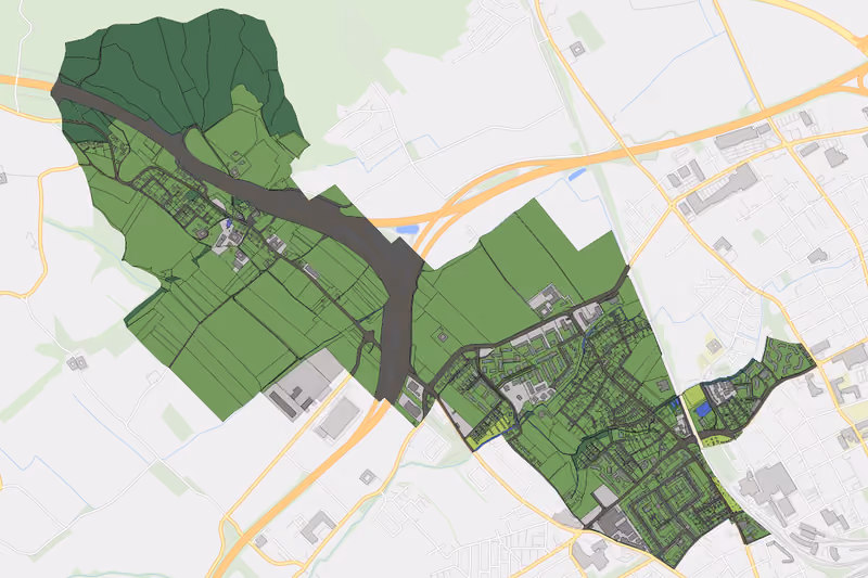 Kartenvorschau des Bodenverbrauchs der KG Obereisenfeld
