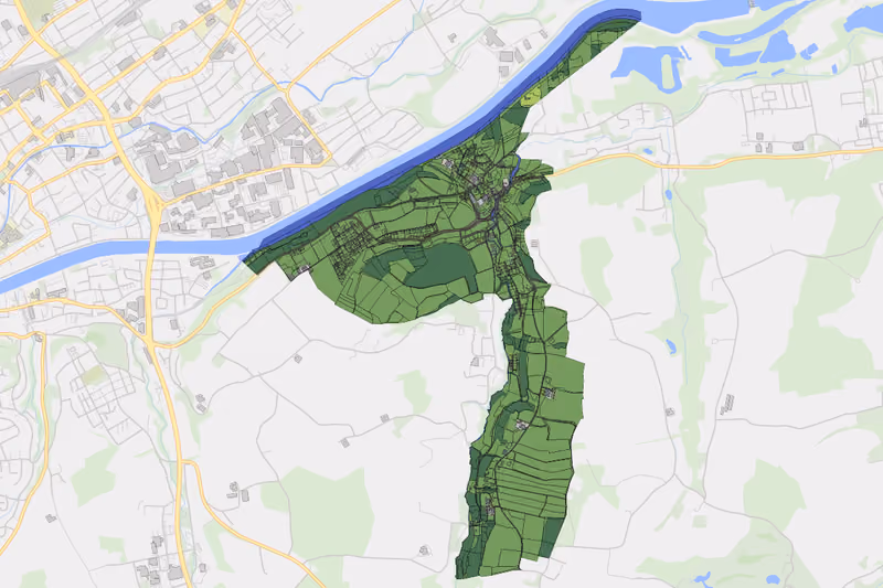 Kartenvorschau des Bodenverbrauchs der KG Schleißheim