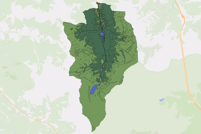Kartenvorschau des Bodenverbrauchs der KG Hinterkleinarl