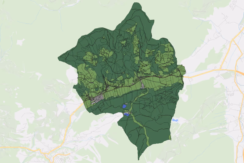 Kartenvorschau des Bodenverbrauchs der KG Schwaighof