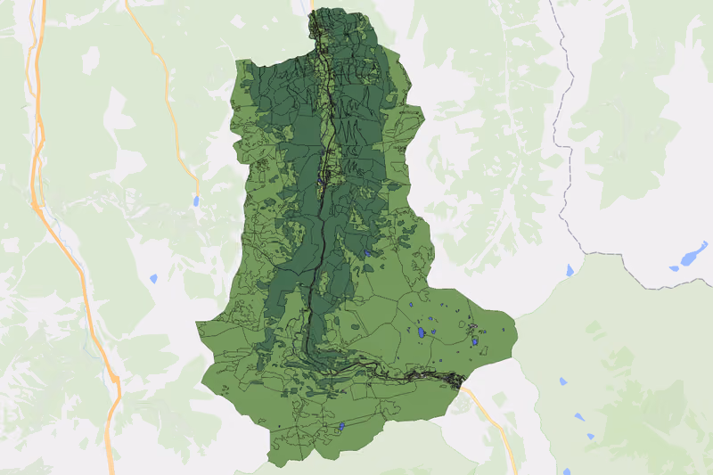 Kartenvorschau des Bodenverbrauchs der KG Untertauern